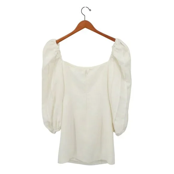 C/MEO Collective Over Again Long Sleeve Ivory Mini Dress S 4 - Picture 7 of 7